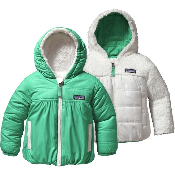 Patagonia Green and White Reversible Jacket 2T - Picture 4 of 4